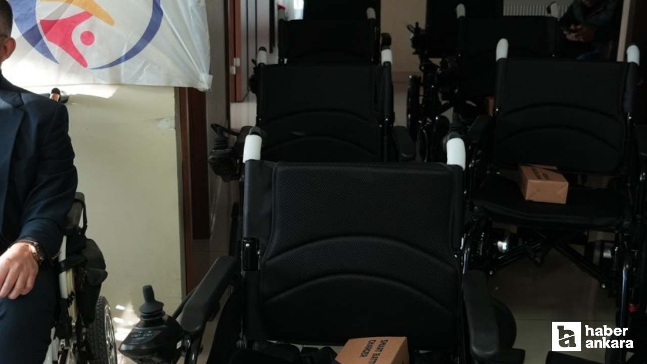 Ankara’da polis memurundan ihtiyaç sahibi engelli bireylere anlamlı hediye