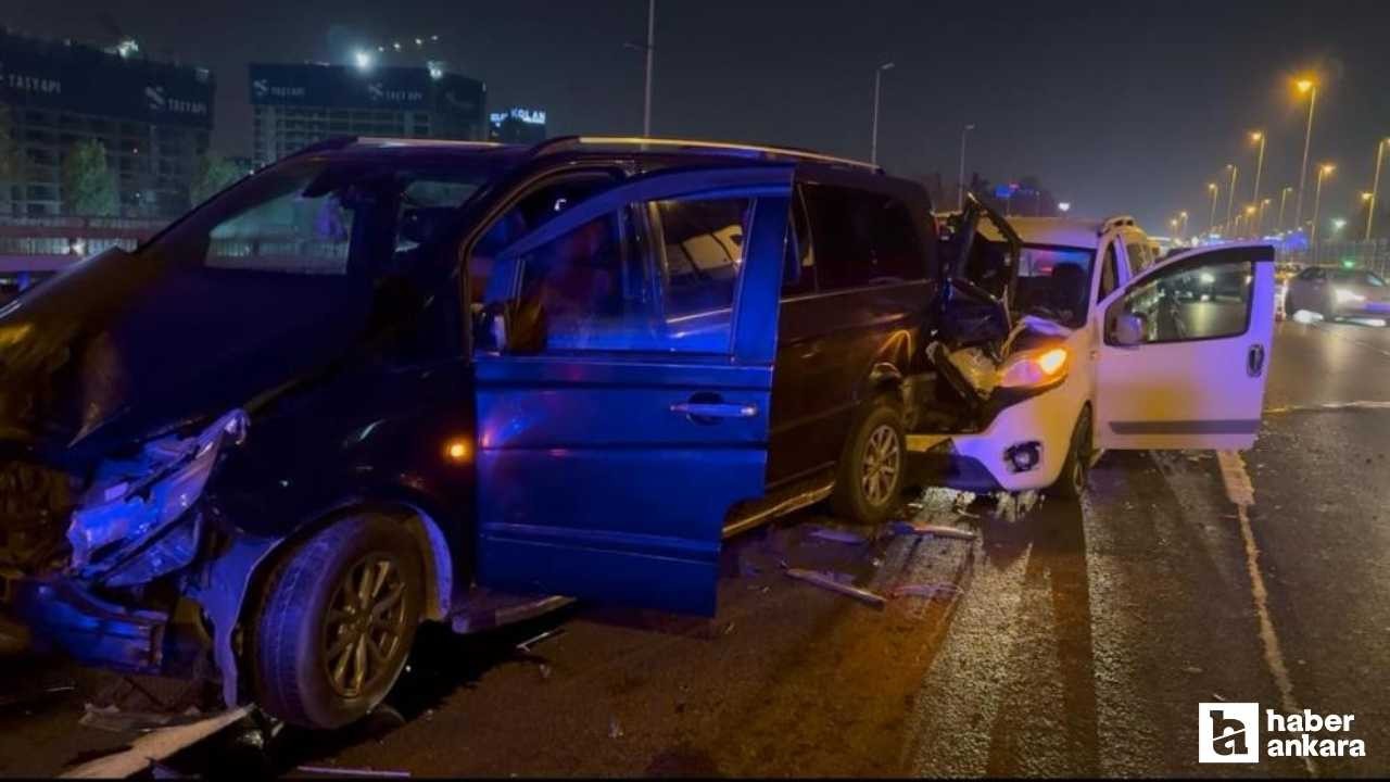 D-100 Karayolu Ankara istikametinde zincirleme trafik kazası