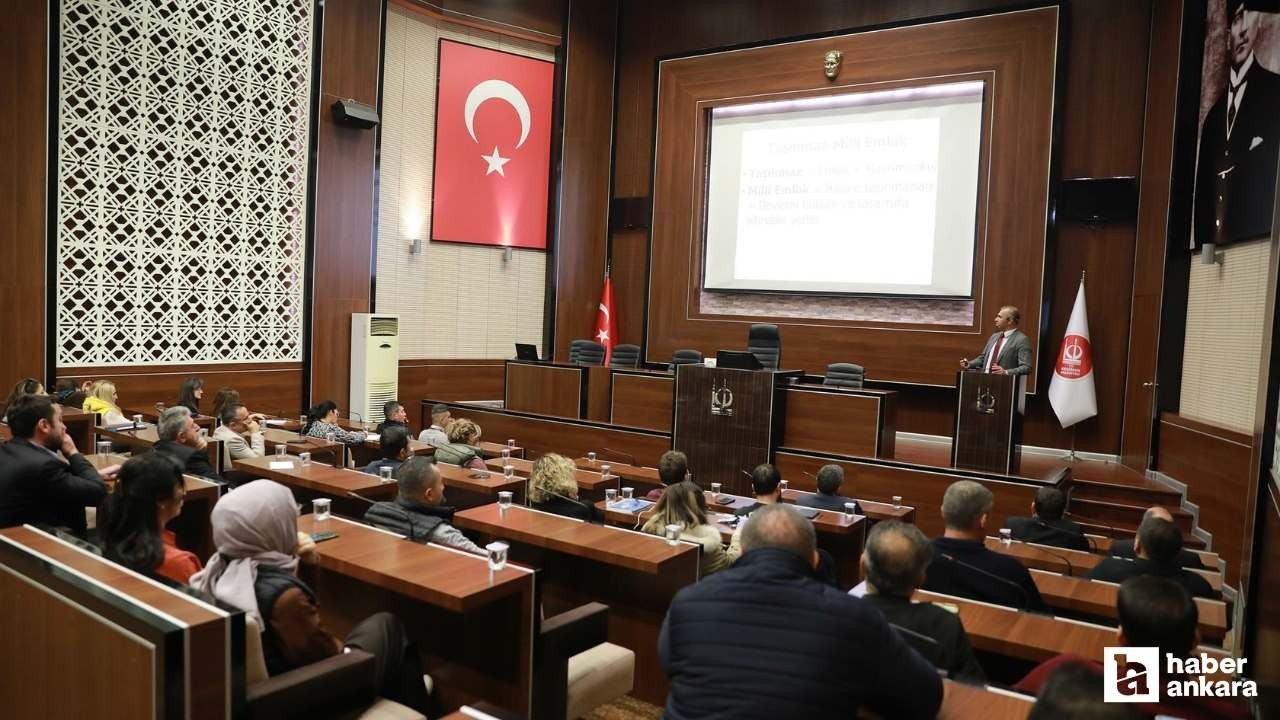 Keçiöre'nde personele Taşınmaz Mal Yönetimi eğitimi verildi