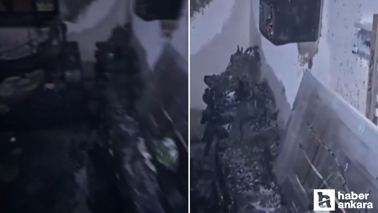 Beypazarı'nda çıkan ev yangının 3 kişi dumandan zehirlendi!