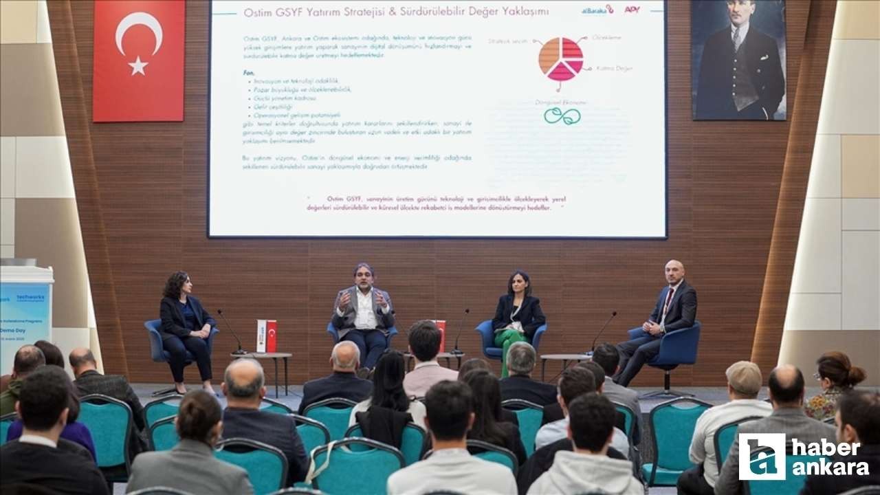 Ankaralı girişimciler Ostim Teknopark'ta sahneye çıktı