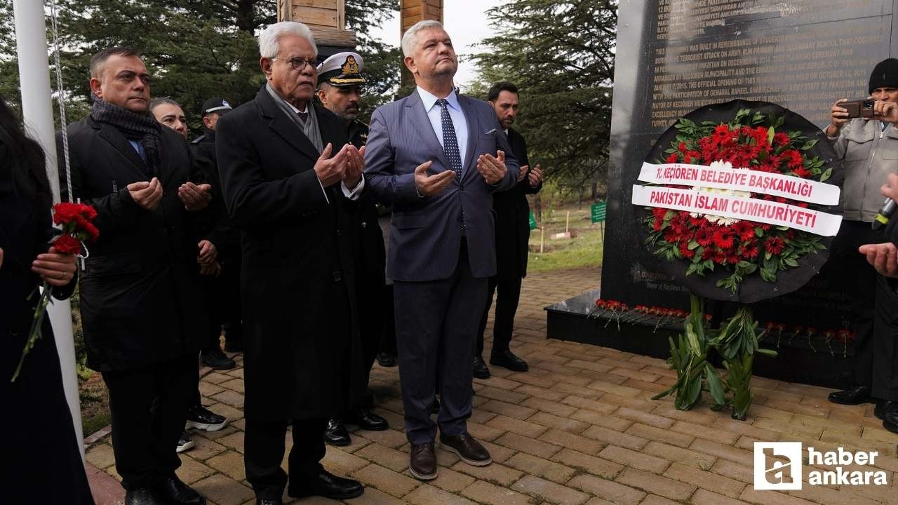 Keçiören Belediyesi, Pakistan'ın Peşaver şehitleri için anma töreni düzenledi