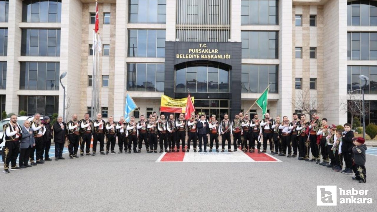 Pursaklar Belediyesi önünde Oğuzların Yaren geleneği yaşatıldı!