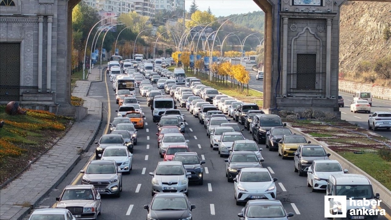 Ankara'da motorlu kara taşıtları sayısı 3 milyon 30 bin 967'ye yükseldi!