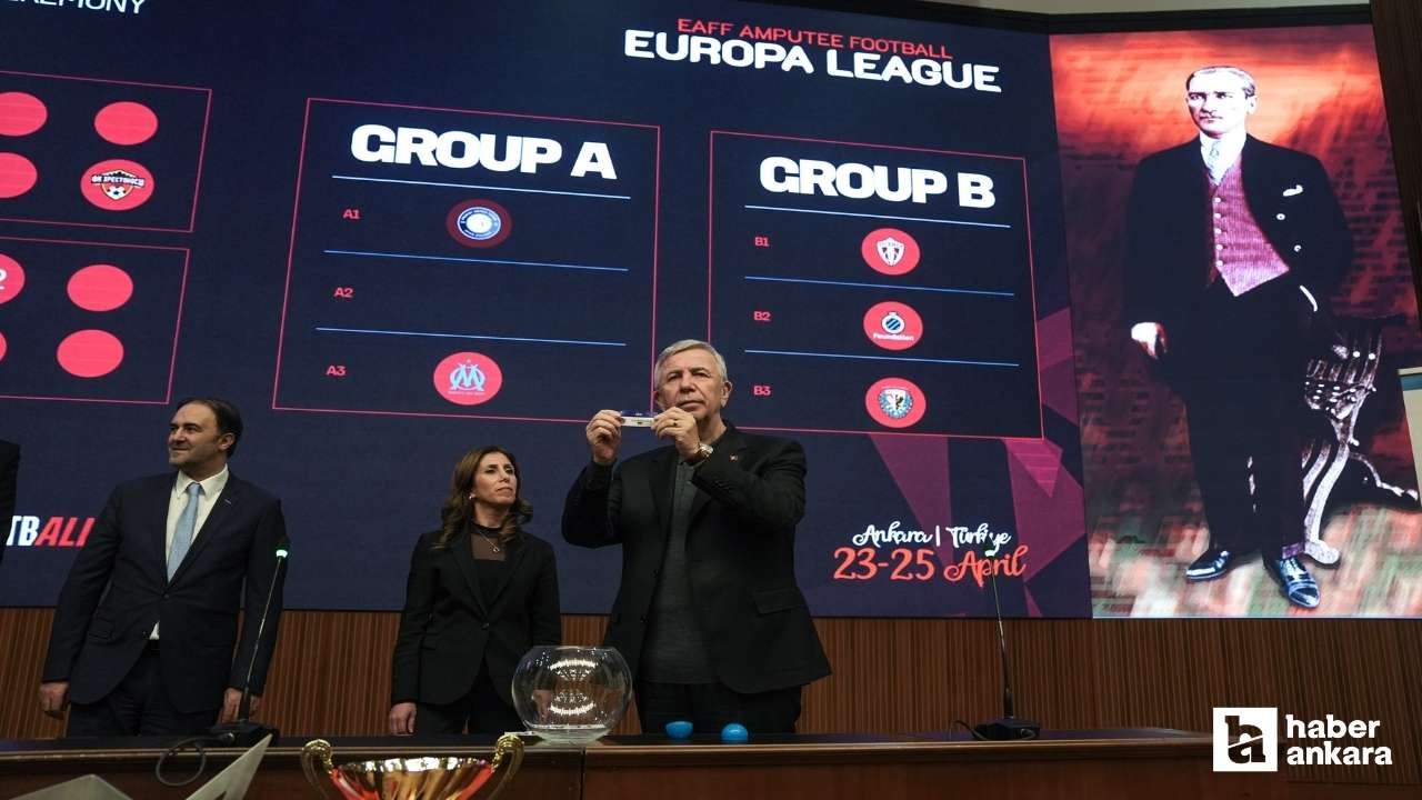 Ankara'nın ev sahibi olacağı Ampute Futbol Avrupa Ligi'nin kura çekimi yapıldı
