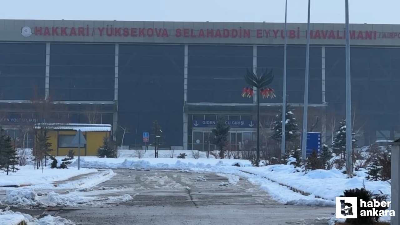Yüksekova-Ankara uçak seferi sis nedeniyle iptal edildi