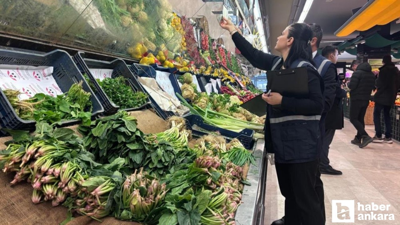 Ankara Ticaret İl Müdürlüğü ekiplerinden başkentteki marketlere fahiş fiyat denetimi