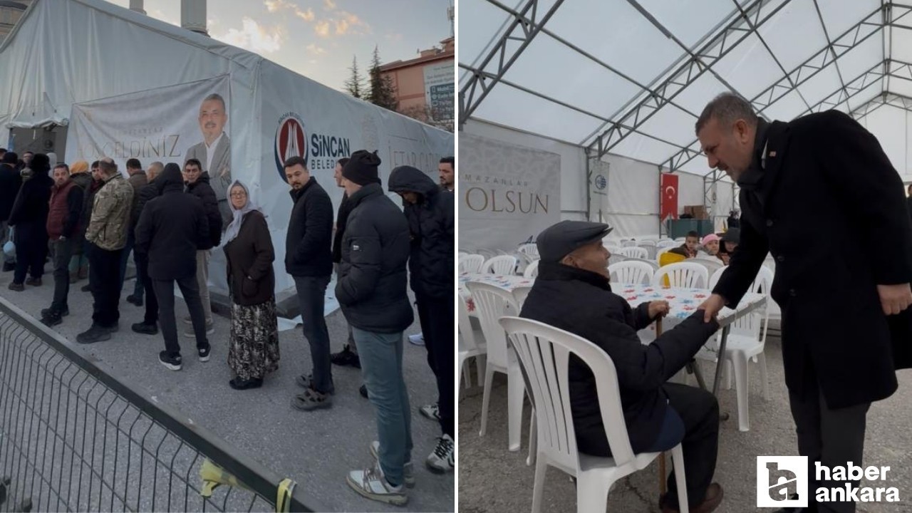 Sincan Belediye Başkanı Ercan ilk orucunu vatandaşlarla birlikte açtı