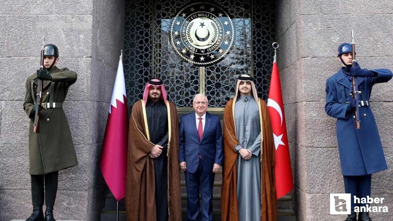 Bakan Güler, Katar heyetini Ankara'da kabul etti