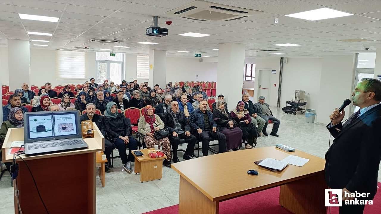 Beypazarı'nda hacı adaylarına eğitimler verilmeye başlandı
