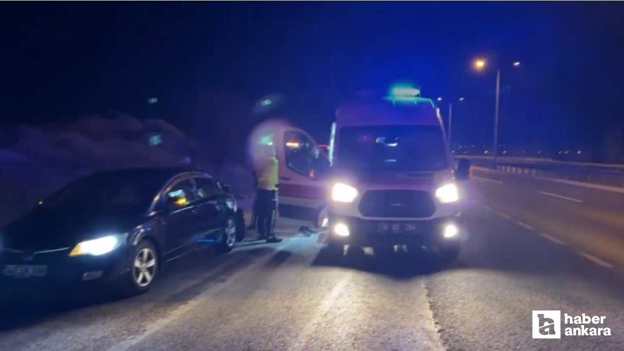 Çankırı'da trafik kazasında 2 otomobil çarpıştı