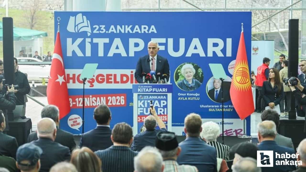 Bakan Ersoy, 23. Ankara Kitap Fuarı’nın açılışına katıldı