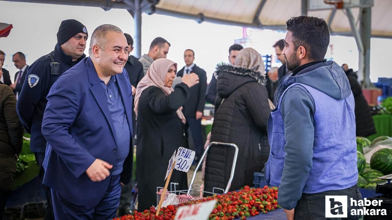 Başkan Özarslan Bademlik Semt Pazarı'nı ziyaret etti