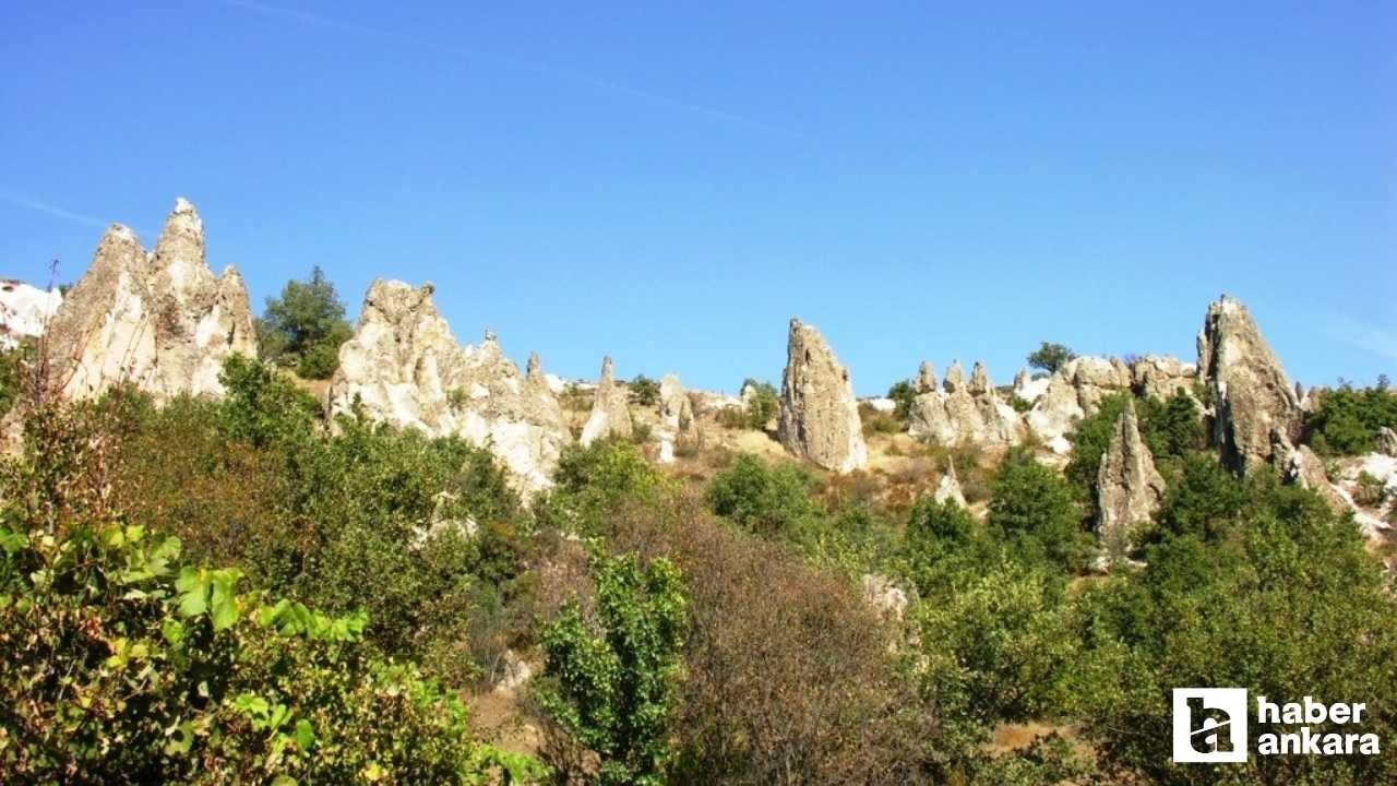 Kapadokya'ya gitmeye gerek yok! Bu peri bacaları Ankara'ya sadece 1 saat uzaklıkta