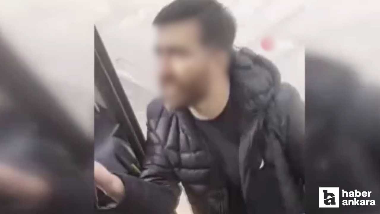 Polatlı’da yolcu ve şoförün kavgası kameraya yansıdı...