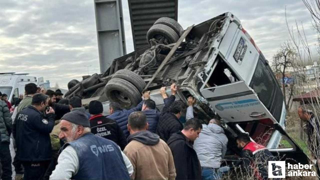 Kahramankazan'da feci kaza: 5 ölü, 14 yaralı
