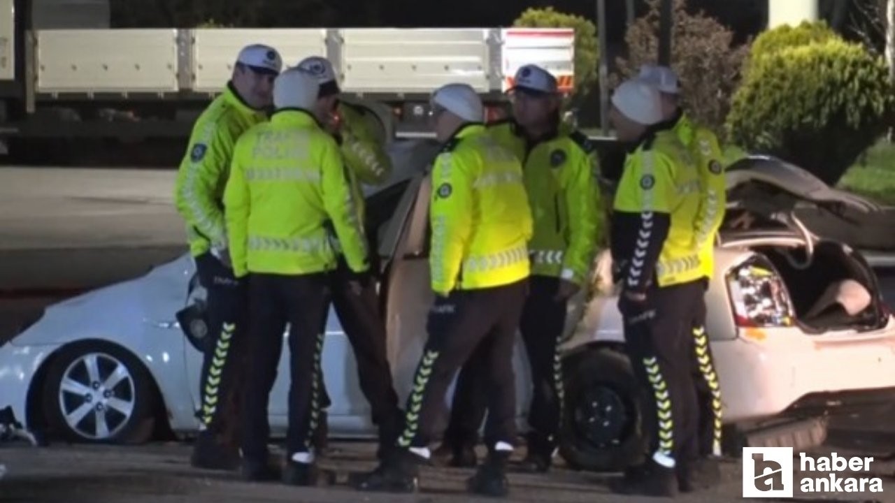 Ankara-Samsun karayolunda takla atan araç tır şoförüne çarptı!