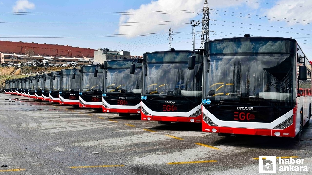 EGO otobüs filosuna 16 yeni araç daha katıldı!