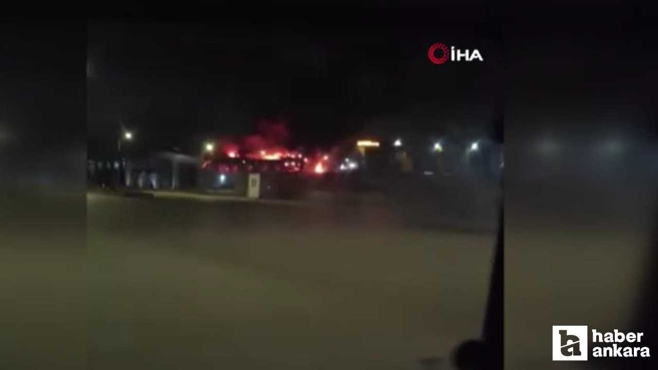 Sincan'da kimya fabrikasında büyük çaplı yangın çıktı