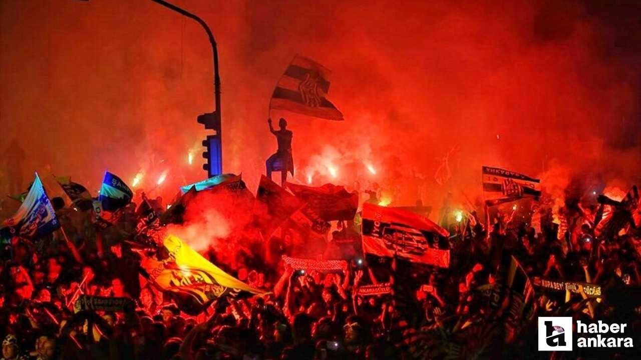 Ankaragücü taraftarı önce korteje, sonra maça!