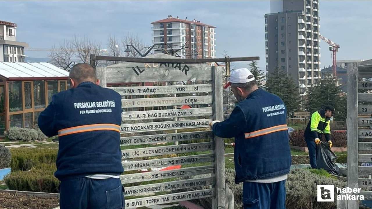Pursaklar Belediyesi'nden Endemik Vadi'de bakım ve onarım çalışması
