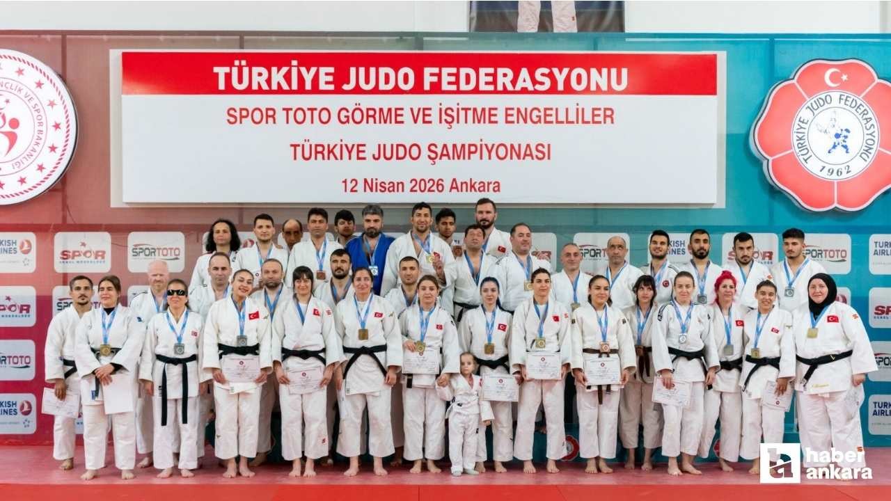 Ankara'da Görme Engelliler Türkiye Judo Şampiyonası yapıldı