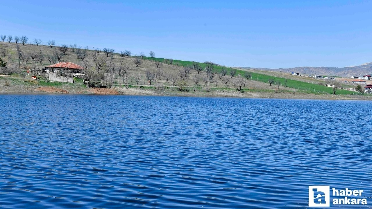 Çubuk'ta kuruma riski olan gölette su seviyesi yüzde 80'e çıkarıldı!