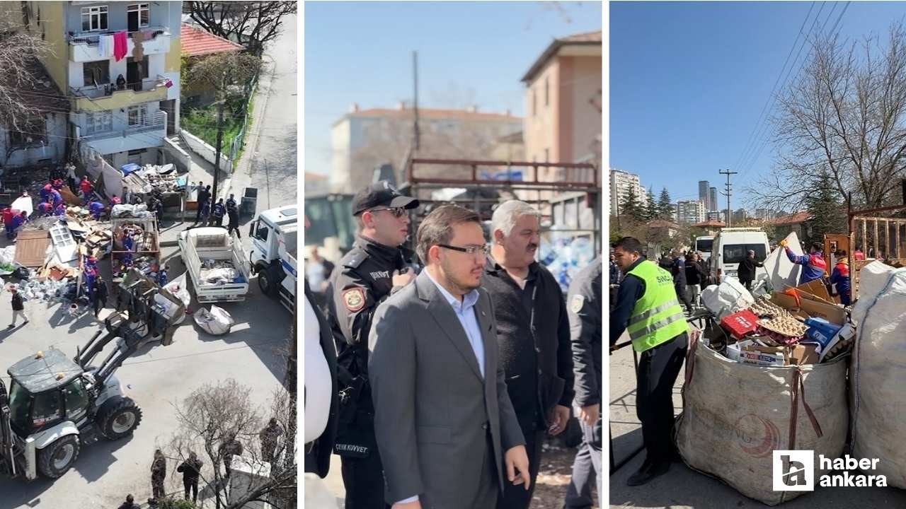 Sincan Belediyesi çevre sağlığını tehdit eden görüntülere müdahale etti