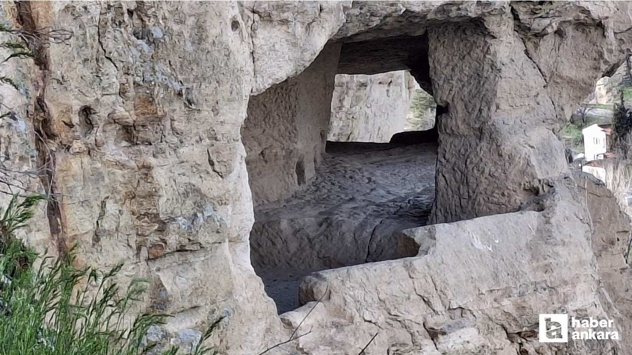 Beypazarı'nda İnözü Vadisi'ni ziyaret edenler tarihle iç içe vakit geçiriyorlar