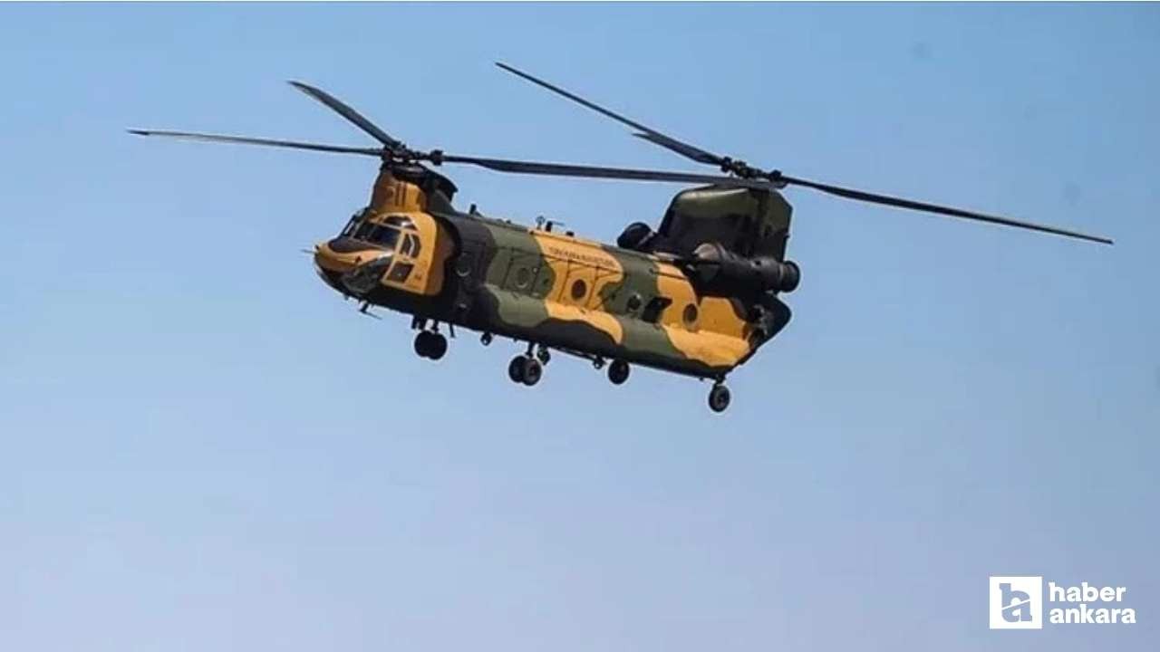 Ankara Temelli'de Kara Havacılık Komutanlığına ait helikopter kaza kırıma uğradı