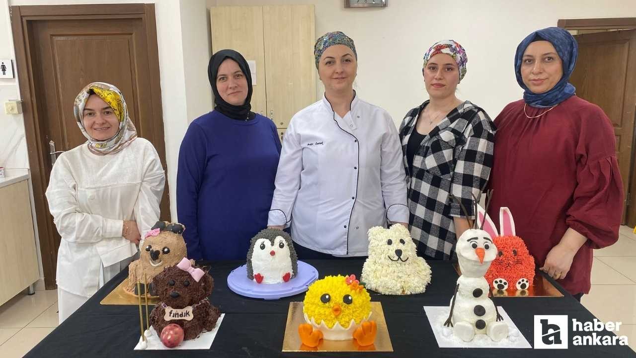 Pursaklar Belediyesi Hüma Sultan Hanımevinde 23 Nisan'a özel eğlenceli pastalar!