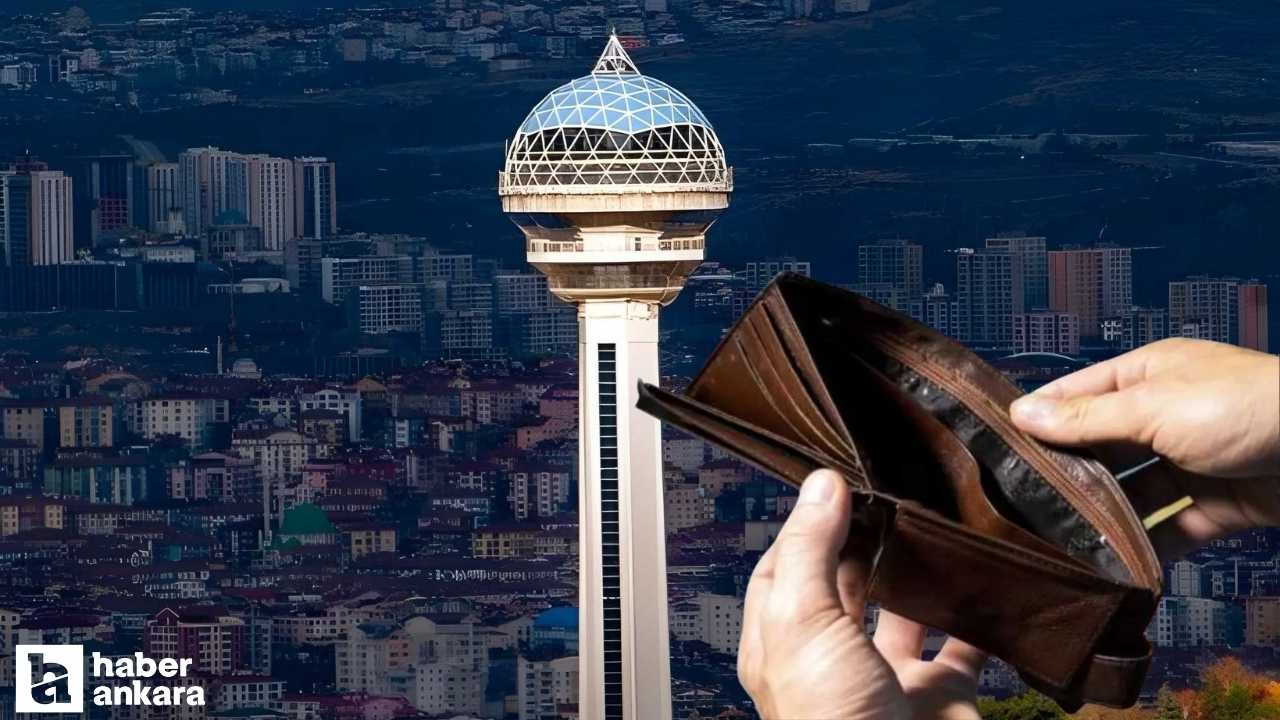 Ankara'da 4 kişilik ailenin yoksulluk sınırı 112 bin 661 TL'ye ulaştı!