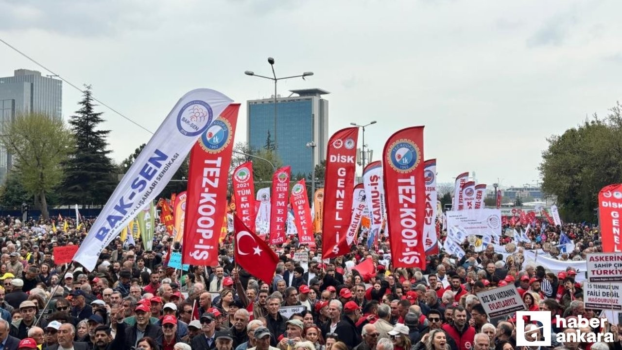 Başkentte emekçiler 1 Mayıs'ı yoğun katılımla kutladı