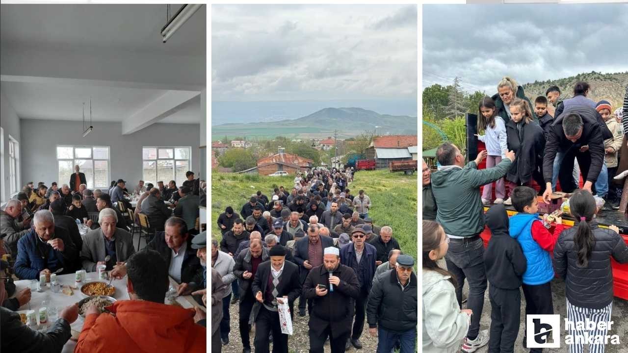Beypazarı'nda yağmur ve şükür duası yapıldı