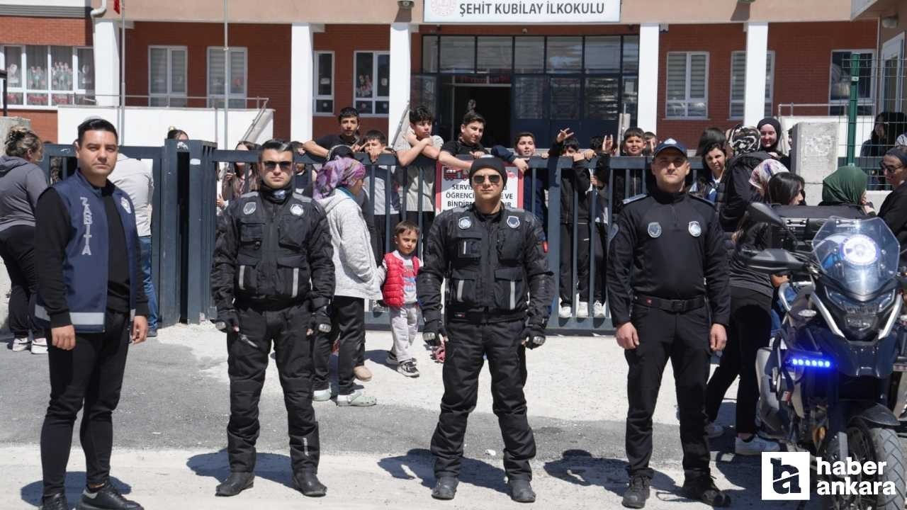 Keçiören Belediyesi Zabıta Müdürlüğü ekiplerinden öğrenci güvenliği için yoğun mesai