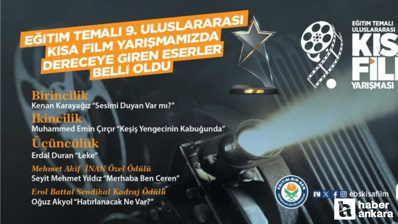 9. Uluslararası Kısa Film Yarışması'nda dereceye giren isimler belli oldu!
