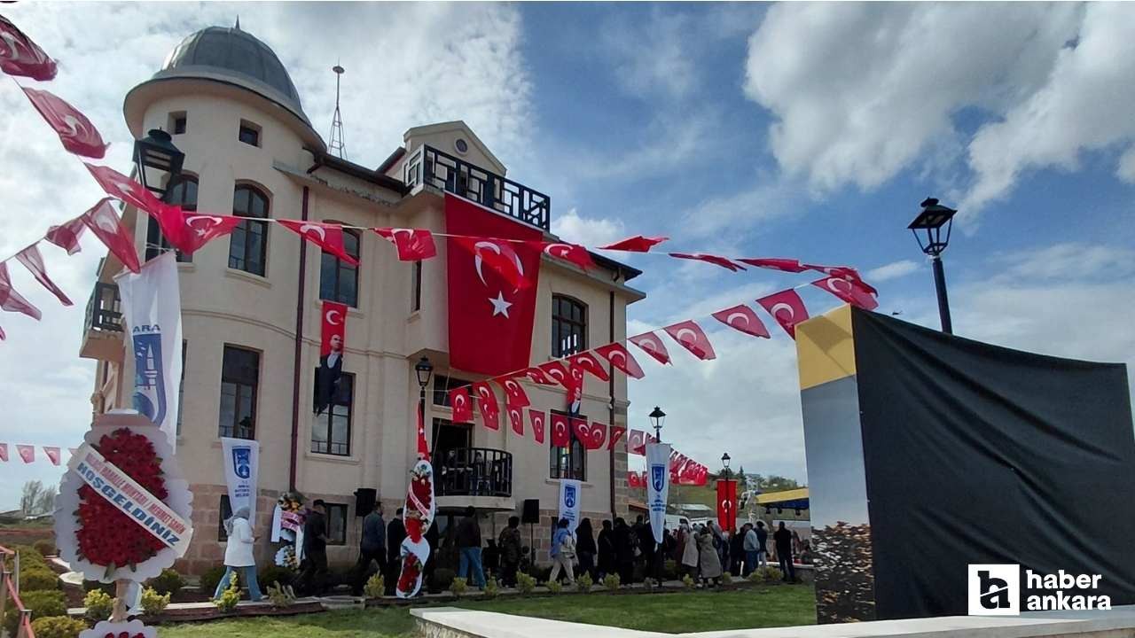 Ankara Büyükşehir Belediyesi'nce restore edilen Halaçlı Mehmet Ağa Konağı'nın açılışı yapıldı