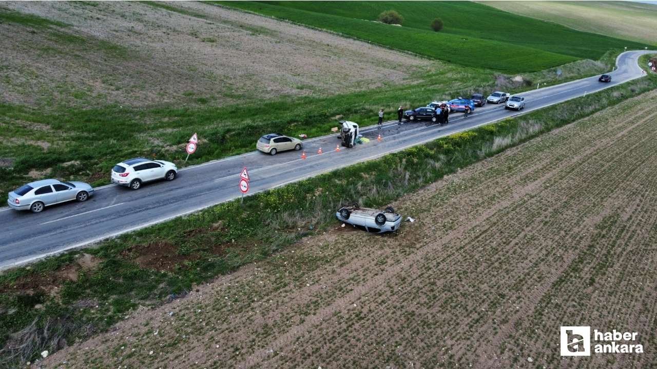 Çorum'da aynı noktada iki ayrı trafik kazası: 2 kişi yaralandı