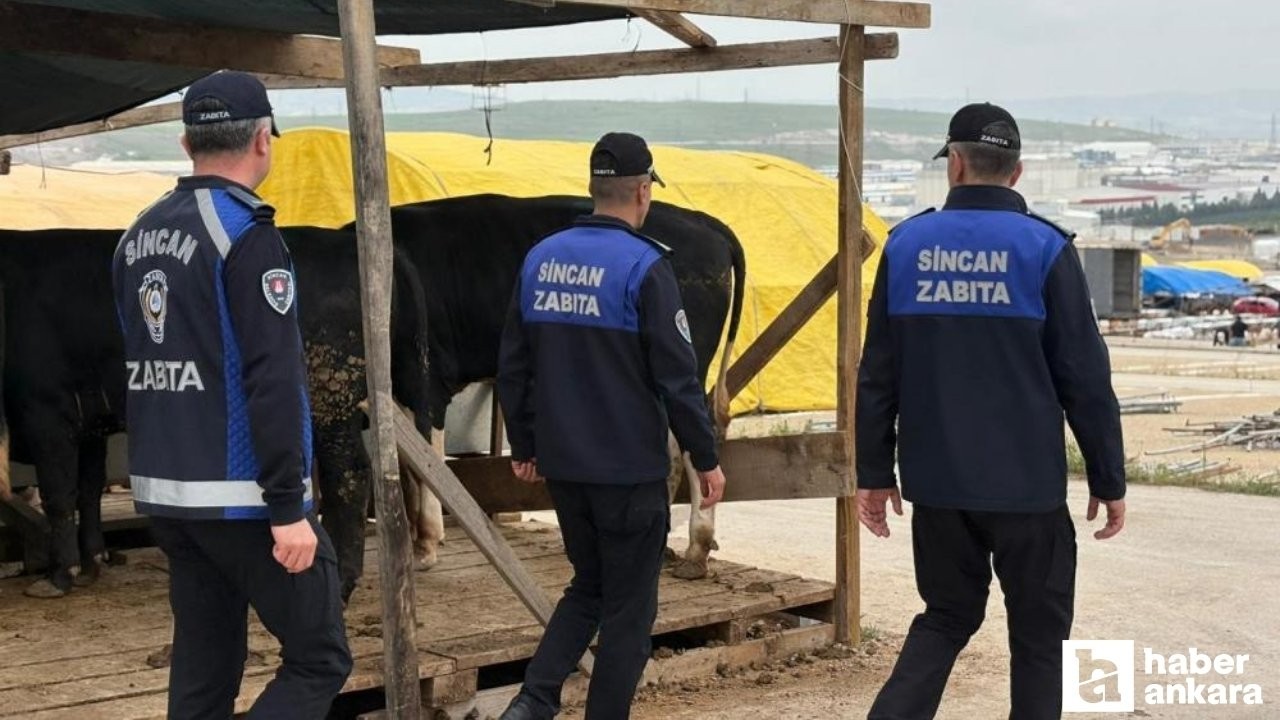 Sincan Belediyesi kurban pazarlarını denetlemeye devam ediyor!