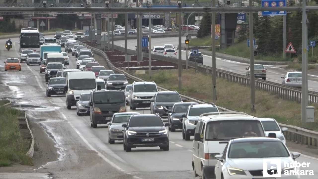 Kırıkkale-Ankara kara yolunda bayram yoğunluğu devam ediyor!