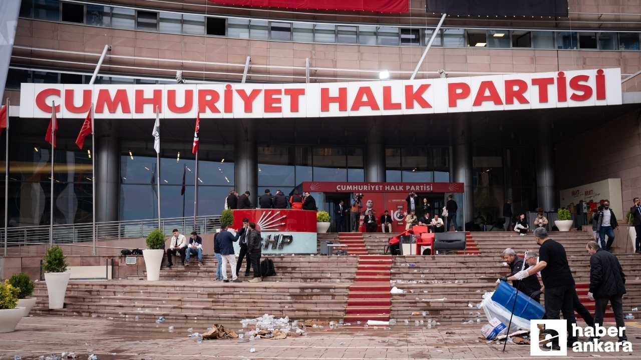 CHP Genel Merkezi'nde temizlik çalışması gerçekleştirildi
