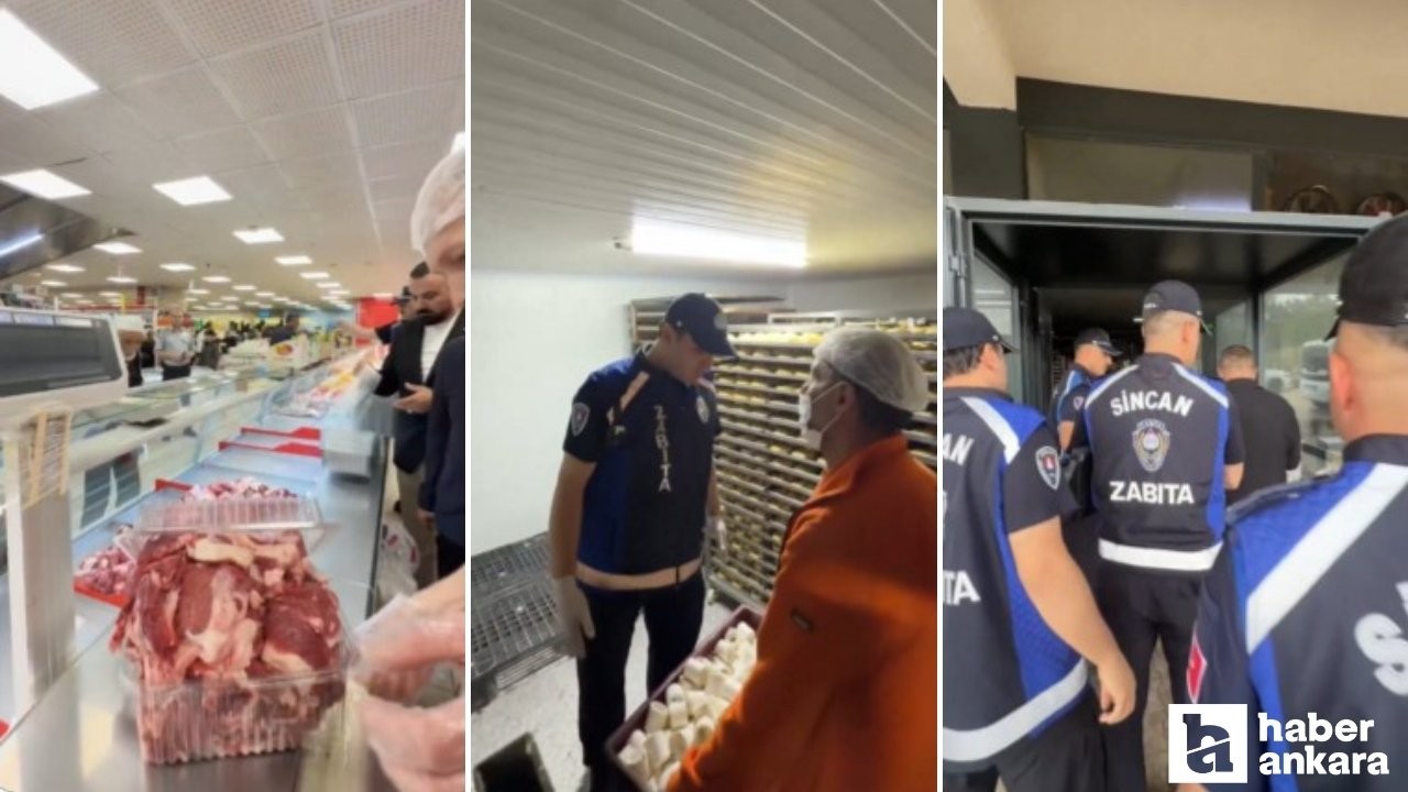 Sincan Belediyesi Kurban Bayramı denetimi gerçekleştirdi