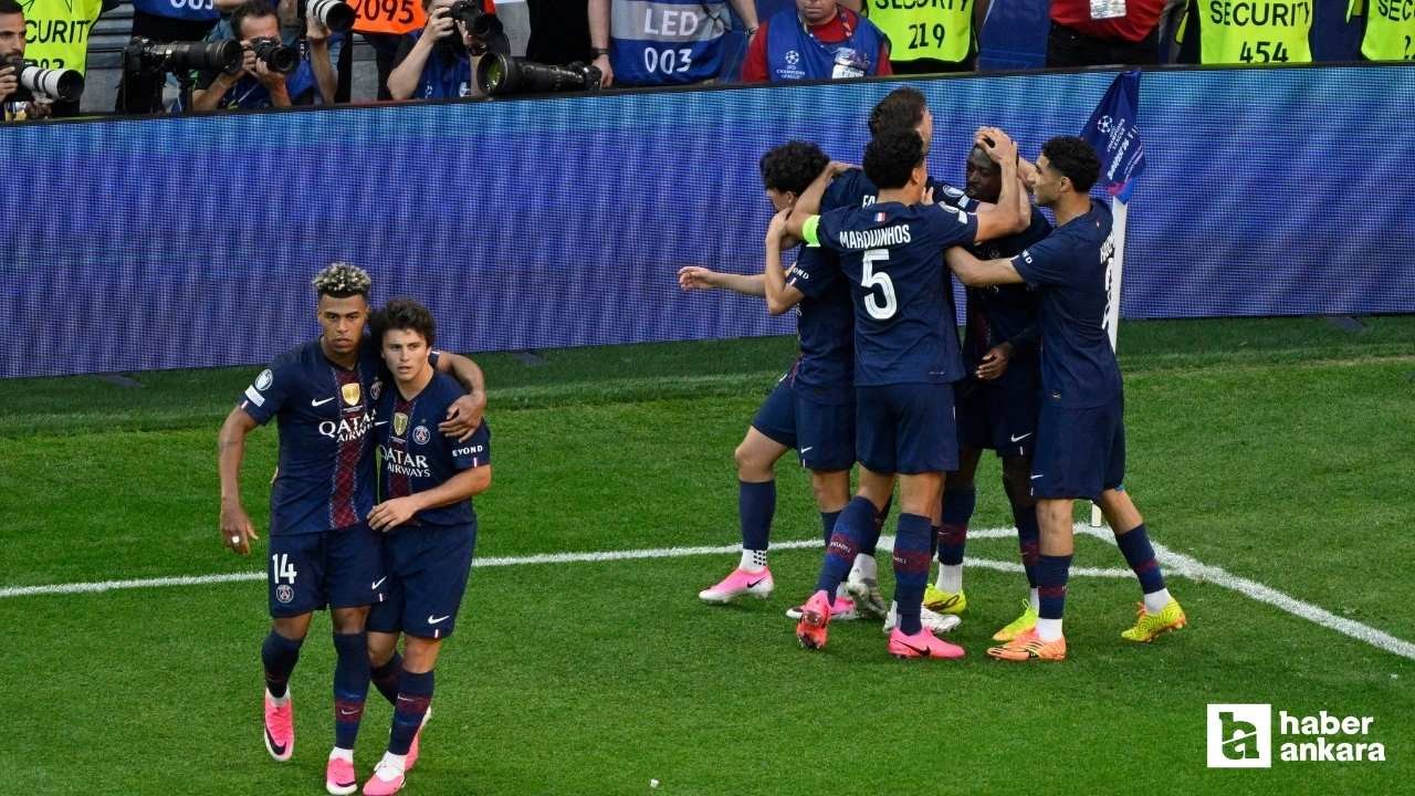Finalde Arsenal'ı deviren PSG, UEFA Şampiyonlar Ligi şampiyonu oldu
