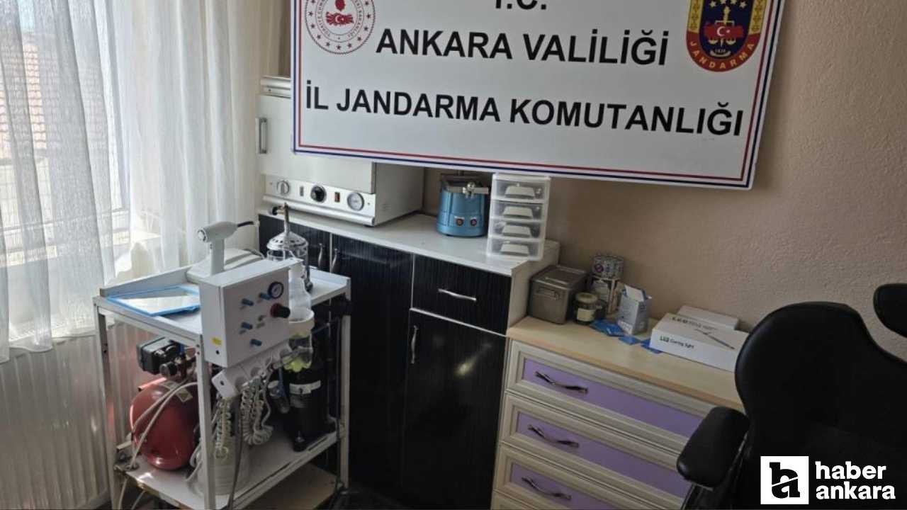Kahramankazan'da sahte diş doktoruna operasyon: 3 milyon TL'lik malzeme ele geçirildi!