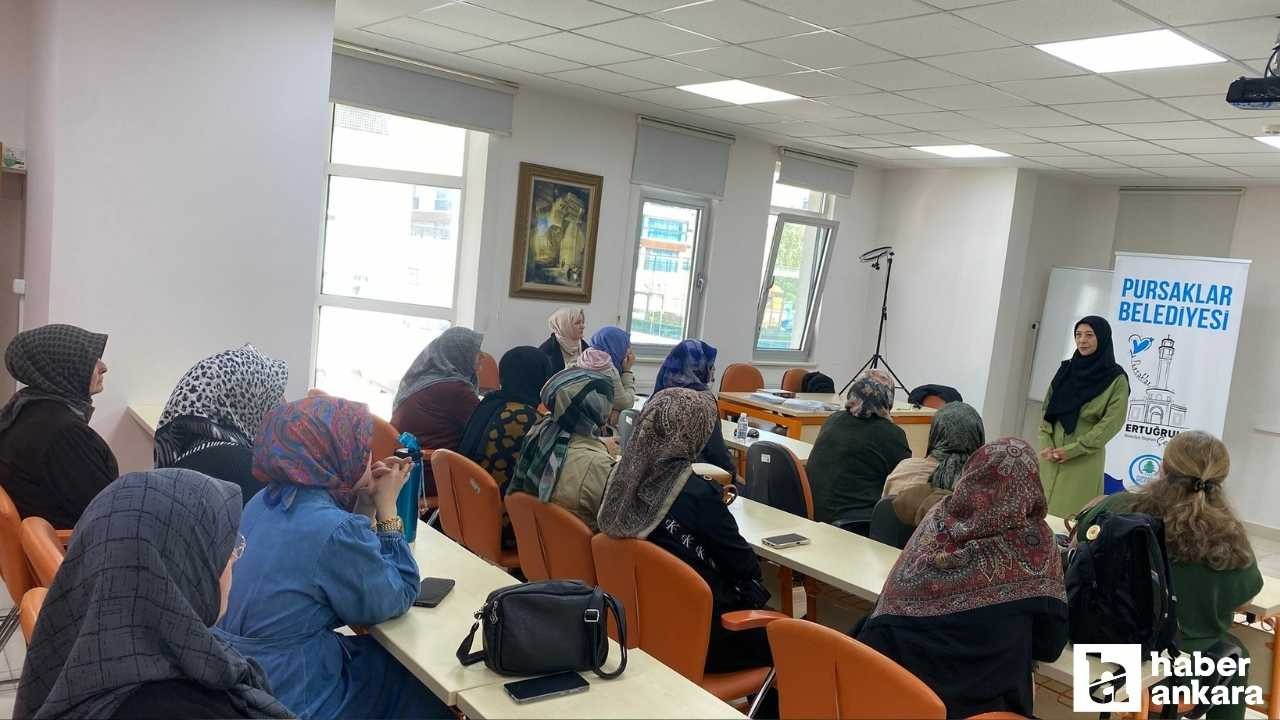 Pursaklar Belediyesi Hüma Sultan Hanımevi’nde özel söyleşi programı gerçekleştirildi!
