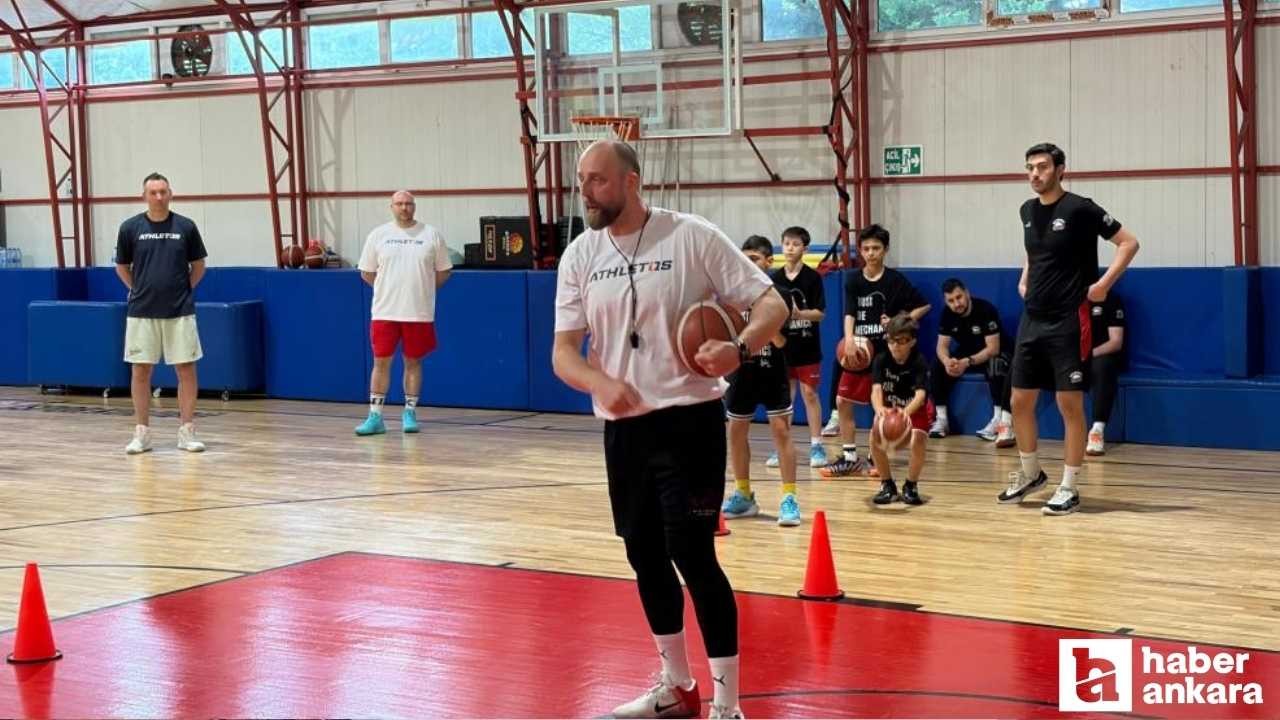 EuroLeague'in yıldızlarından Milaknis Ankara'da gençlerle buluştu