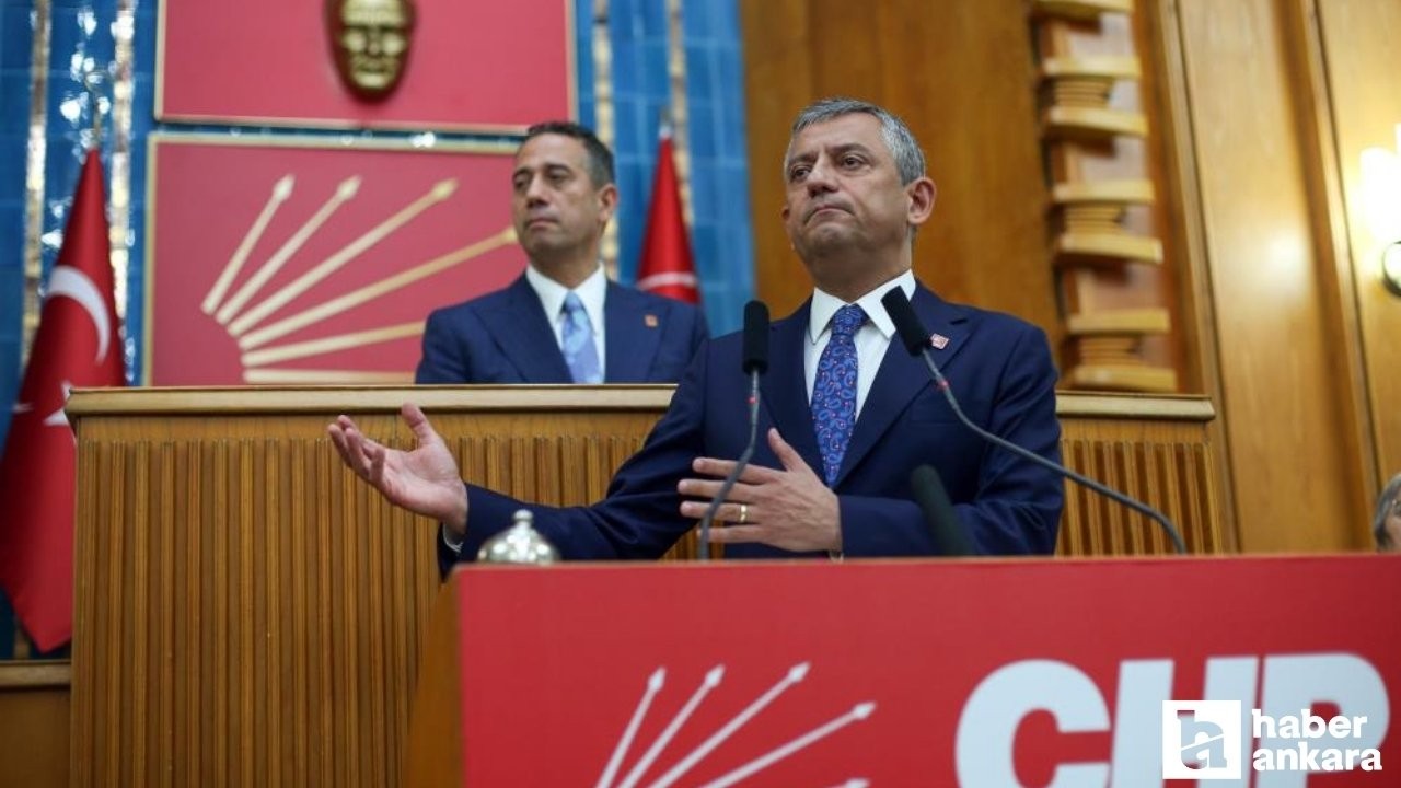 Özgür Özel partisinin TBMM Grup Toplantısı'nda kon