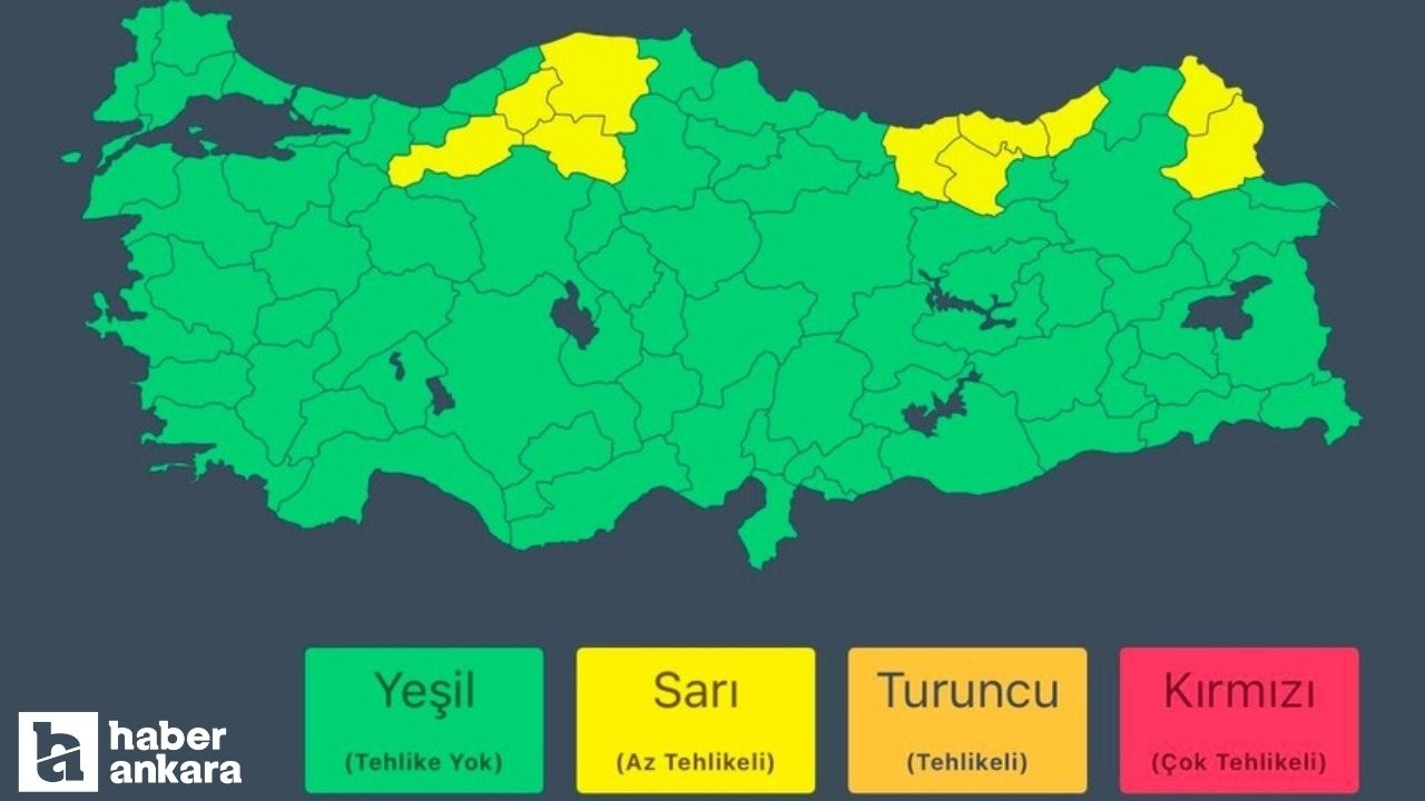 İçişleri Bakanlığından 10 il için sarı kodlu uyarı geldi!