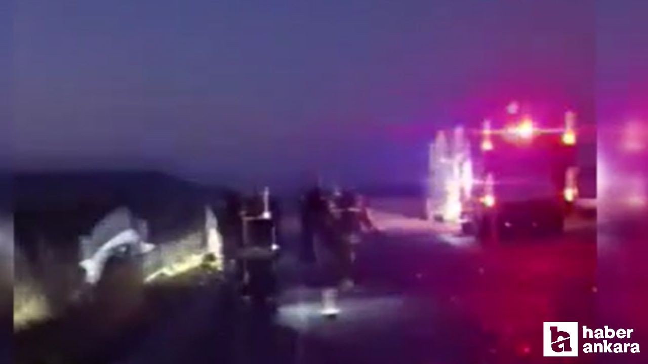Polatlı'da 2 otomobil kafa kafaya çarpıştı: 3 ölü, 4 yaralı
