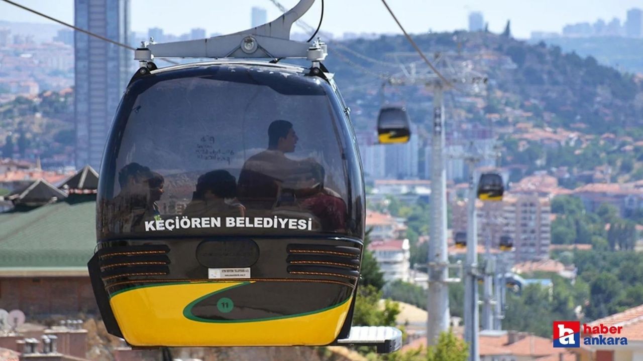 Şehrin üstünden keyifli bir seyahat! Keçiören Teleferik'i keşfedin!